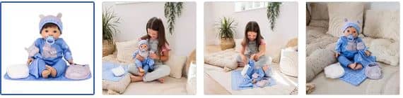 Chad Valley Tiny Treasures Little Hippo Baby Doll Gift Set Images