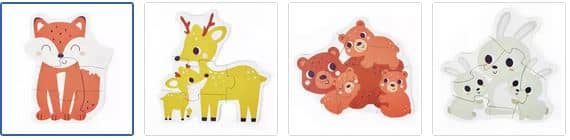 Chad Valley Fox Shaped Puzzle Images