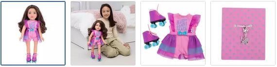 Chad Valley DesignaFriend California Girl Roller Skater Doll Outfit Images