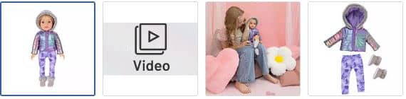 Chad Valley DesignaFriend Winter Snuggle Doll Outfit Images