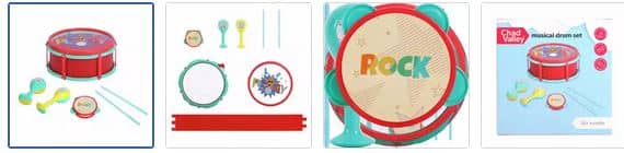 Chad Valley Musical Drum Set Images