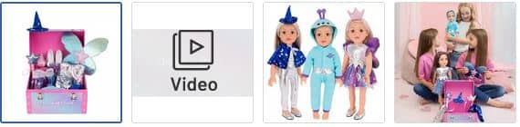 Chad Valley DesignaFriend Fancy Dress Doll Outfit Bumper Set Images