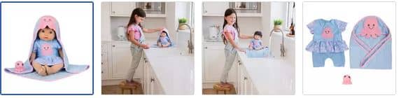 Chad Valley Tiny Treasures Baby Splash Doll Playset Images