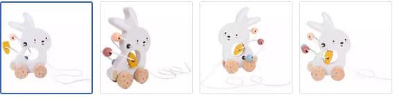 Chad Valley Woodland Pull Along Bunny Images