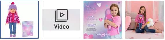 Chad Valley DesignaFriend Daisie Little Sister Day Out Doll 14 Inch Images