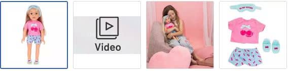 Chad Valley DesignaFriend Cherry Cool Doll Pyjama Outfit Images