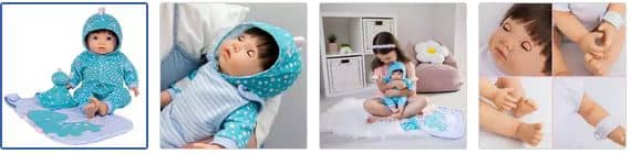 Chad Valley Tiny Treasures Sleepy Dino Baby Doll Set Images