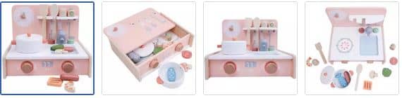 Chad Valley Wooden Table Top Mini Kitchen Roleplay Images