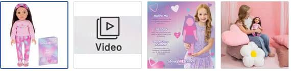 Chad Valley DesignaFriend Sofie Sleepover Bestie Doll Images