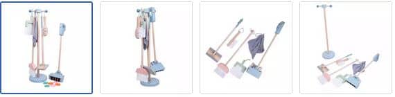 Chad Valley Wooden Cleaner Toy Set Images