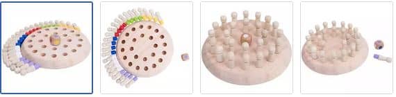 Chad Valley Wooden Memory Chess Game Images