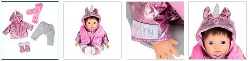 Chad Valley Tiny Treasures Winter Unicorn Dolls Outfit Images