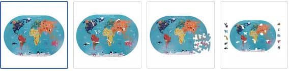 Chad Valley World Map Jigsaw Puzzle Images