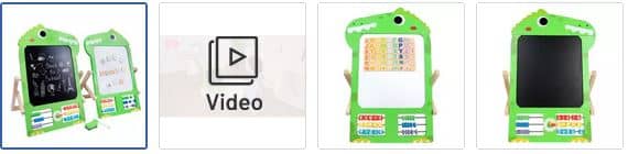 Chad Valley 2-in-1 Chalkboard & Whiteboard Abacus Images