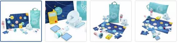 Chad Valley Wooden Astronaut Set Images