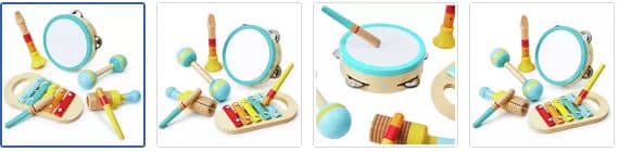 Chad Valley Wooden Music Set Images