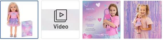 Chad Valley DesignaFriend Little Sister Happy Birthday Doll 14 Inch Images