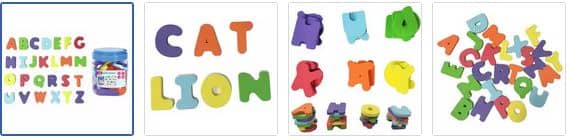 Chad Valley Bathtime Foam Alphabet Letters & Numbers Images