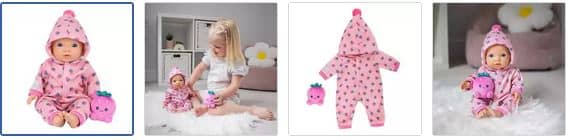 My First Tiny Treasures Strawberry Snuggle Baby Doll Outfit Images