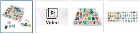 Chad Valley Wooden Alphabet and Spelling Puzzle Images