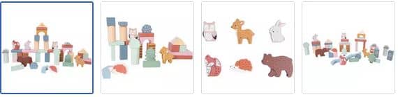 Chad Valley Woodland Building Blocks Set Images