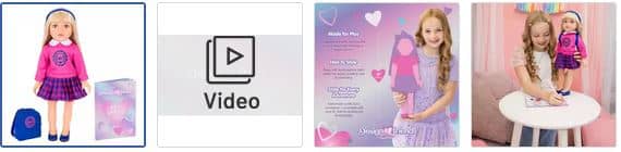 Chad Valley DesignaFriend Pippa Top Of The Class School Doll Images