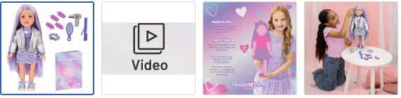 Chad Valley DesignaFriend Rubie Hair Stylist Doll Images