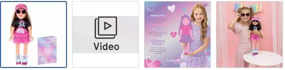 Chad Valley DesignaFriend JoJo Roller Skater Doll Images