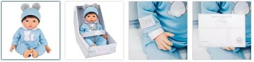 Chad Valley Tiny Treasures Doll with Blue Outfit (2020 Version) Images