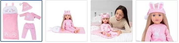 Chad Valley DesignaFriend Bunny Dreams Sleepover Accessory Set Images