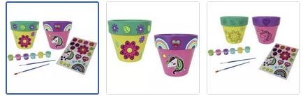 Chad Valley Be U Paint & Create Plant Pots-Set of 2 Images