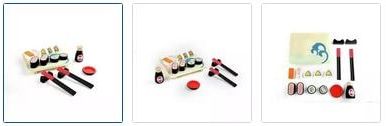 Chad Valley Wooden Toy Sushi Set Images