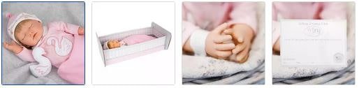 Chad Valley Tiny Treasures Sleepy Doll with Swan Outfit Images