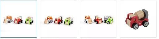 Chad Valley Wooden Vehicles Construction Set - 3 Pack Images
