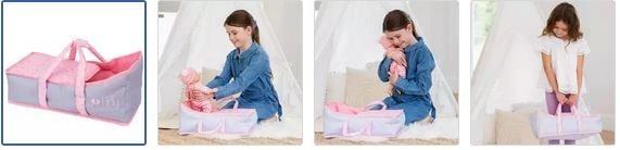 Chad Valley Tiny Treasures My First Baby Doll Carry Cot Images