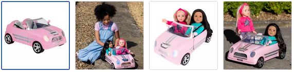 Chad Valley Designafriend Dolls Toy Car - Matt Pink Images
