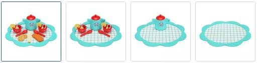 Chad Valley Wooden Tea Set Playset Images