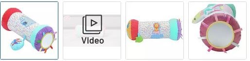 Chad Valley A-Z Animal Tummy Time Roller - Bright's A-Z Images