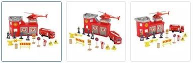 Chad Valley City Fire Station Playset Images