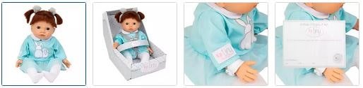 Chad Valley Tiny Treasures Doll with Green Outfit Images