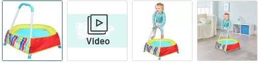 Chad Valley Toddler 1.83 Ft Trampoline - Multicoloured Images