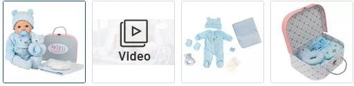 Chad Valley Tiny Treasures Blue Layette Set Images