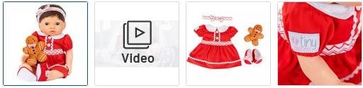 Chad Valley Tiny Treasures Gingerbread Dress Images