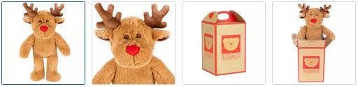 Chad Valley DesignaBear Reindeer Soft Toy Images