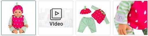 Chad Valley Tiny Treasures Strawberry Outfit Images
