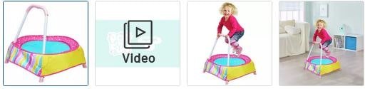 Chad Valley Toddler 1.83 Ft Trampoline - Pink Images