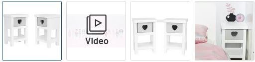 Chad Valley DesignaFriend Wooden Bedside Tables Images