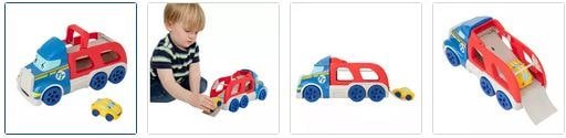 Chad Valley Soft Transporter Free-Wheeling Car Images