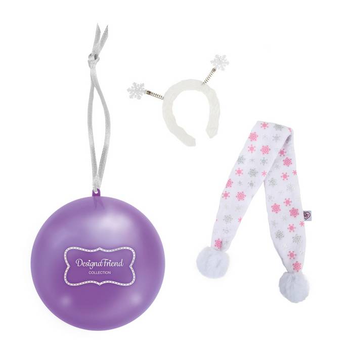 Chad Valley Designafriend Christmas Bauble - Surprise Lilac