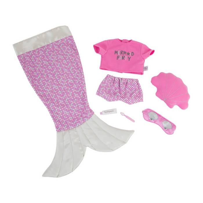 Chad Valley Designafriend Mermaid Blanket Pink and Purple Accessory Set 